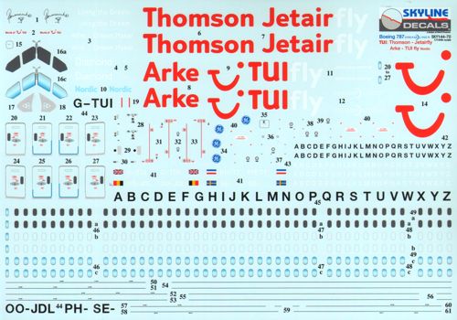 Skyline 14070 1:144 Boeing 787 Dreamliner for the TUI Group (Thomson's) (NO ETCHED PARTS)