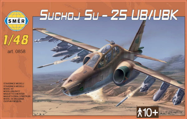 Smer 858 1:48 Sukhoi Su-25UB /Su-25UBK (Peruvian AF, CzAF, Macedonian AF, Soviet AF, Bulgarian AF, Iranian AF) (ex-OEZ and Kopro (ex KP)