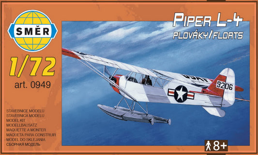 Smer 949 1:72 Piper L-4H 'on Floats' (ex KP)
