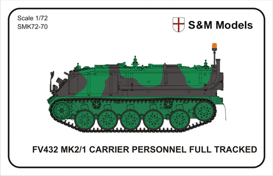 S & M Models SMK72-70 1:72 FV 432 Mk.2/1 Armoured Personnel Carrier - Bagged no box