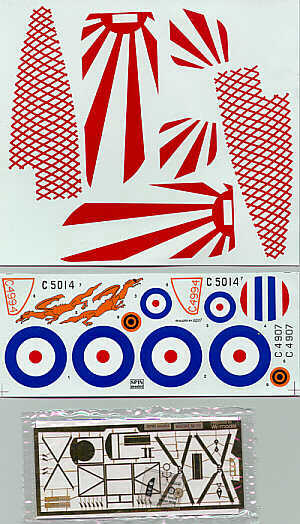 Spin Models 4802 1:48 Bristol M.1C with RFC Decals & Etched Parts