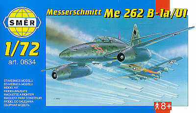 Smer 834 1:72 Messerschmitt Me-262B1a/U1 with etched