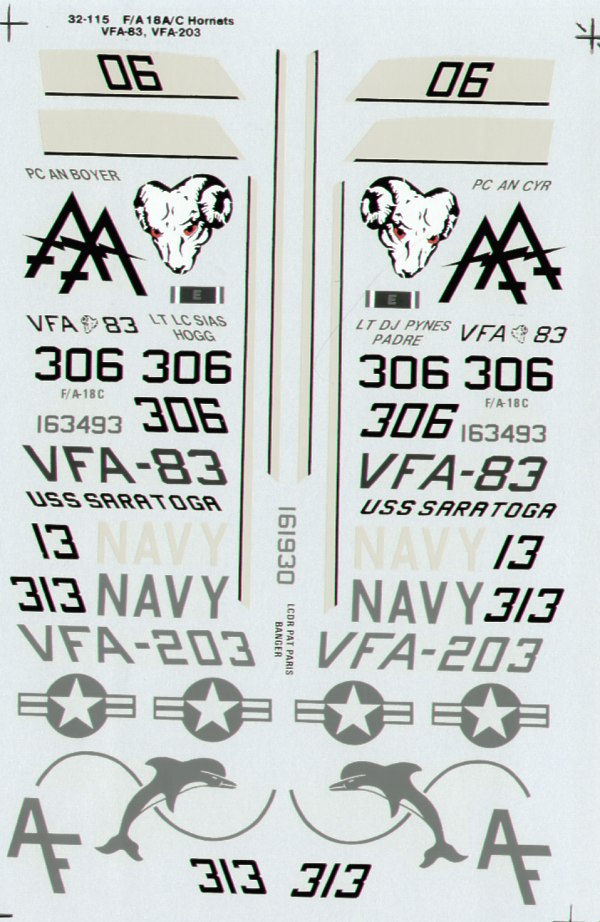 Superscale SS32115 1:32 McDonnell-Douglas F/A-18A / F/A-18C  Hornet
