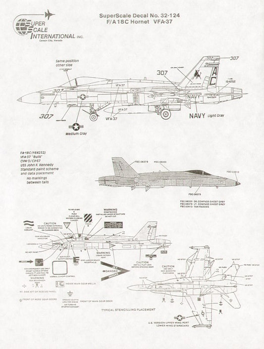Superscale SS32124 1:32 McDonnell-Douglas F/A-18C Hornet