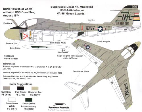 Superscale SS32264 1:32 Grumman A-6A Intruder VA-95