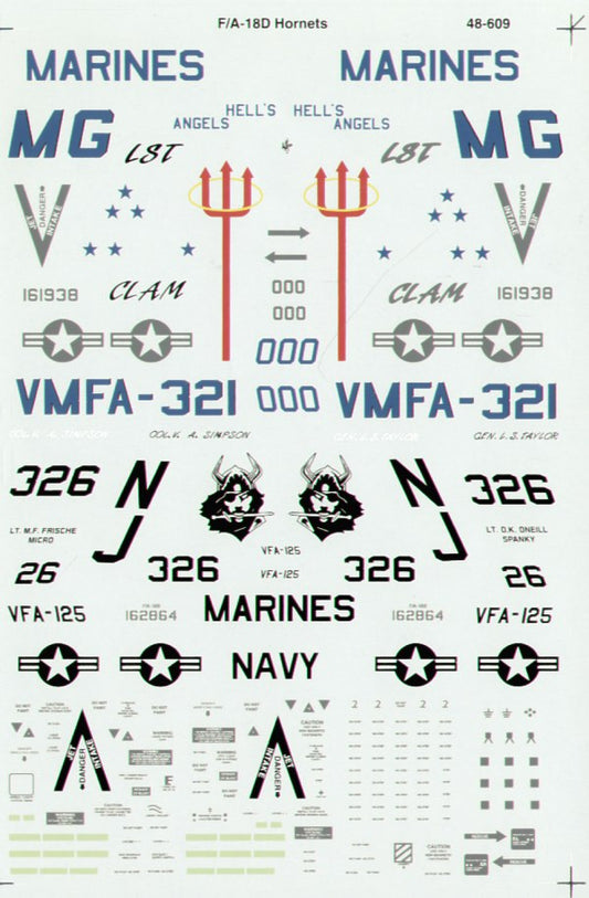 Superscale SS480609 1:48 McDonnell-Douglas F/A-18D Hornet