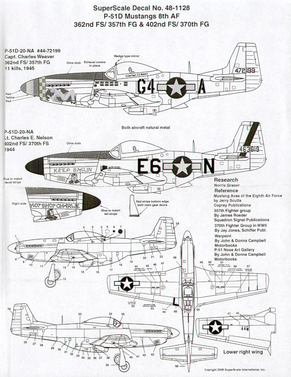 Microscale SS481128 1:48 P-51D Mustang