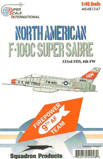 Superscale SS481247 1:48 North-American F-100C 333RD FDS