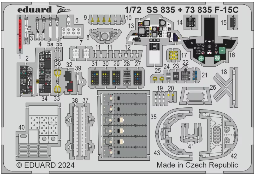 Eduard SS835 1:72 McDonnell F-15C Eagle Zoom Set