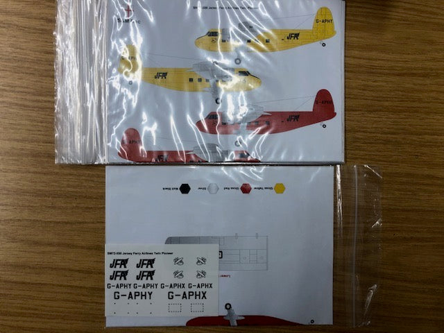 S & M Models SSM72-550 1:72 Jersey Ferry Airlines Scottish-Aviation Twin Pioneer G-APHY /G-APHX (MB)