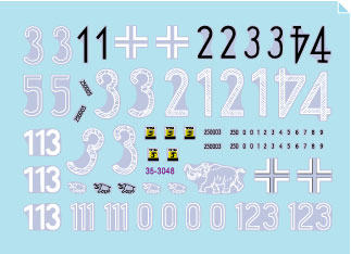 Star Decals 35-3048 1:35 Pz.Kpfw.VI Tiger I s.Pz.Abt. 502 # 1.