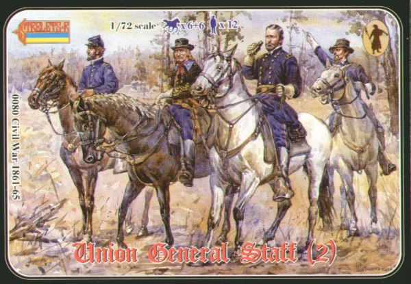 Strelets 080 1:72 Union General Staff Set 2