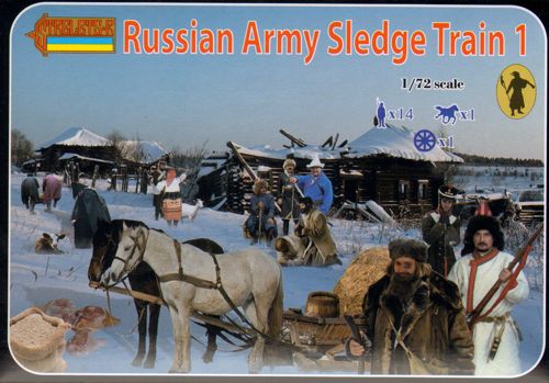 Strelets 135 1:72 Russian Army Sledge Train 1