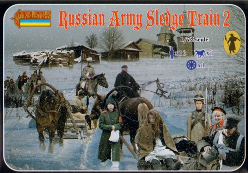 Strelets 136 1:72 Russian Army Sledge Train 2