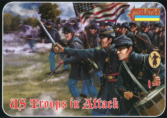 Strelets 150 1:72 American Civil War US Troops in Attack