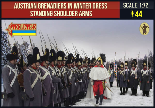 Strelets 206 1:72 Austrian Grenadiers Winter Standing Shoulder Arms