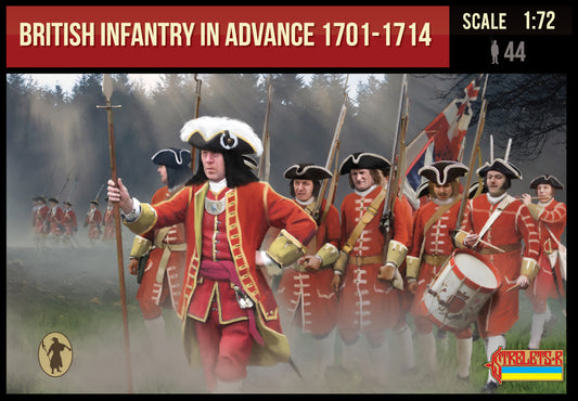 Strelets 230 1:72 British Infantry in Advance 1701-1714