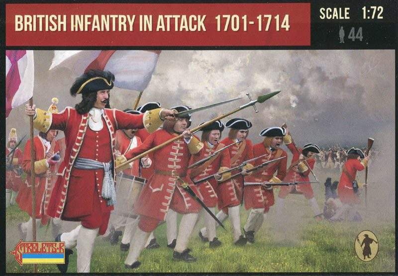 Strelets 231 1:72 British Infantry in Attack 1701-1714