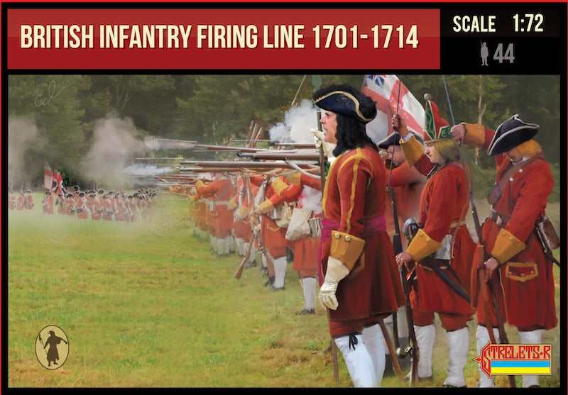 Strelets 232 1:72 British Infantry Firing Line 1701-1714