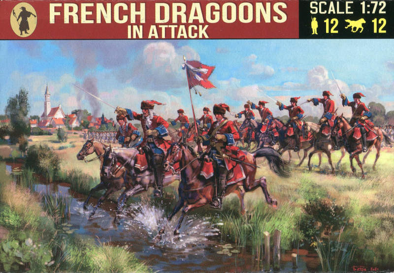 Strelets 253 1:72 French Dragoons in Attack