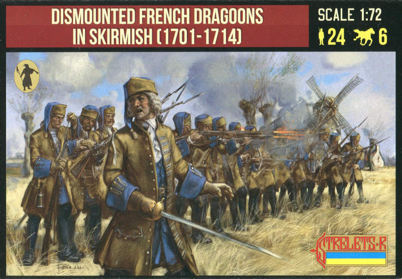 Strelets 254 1:72 Dismounted French Dragoons in Skirmish