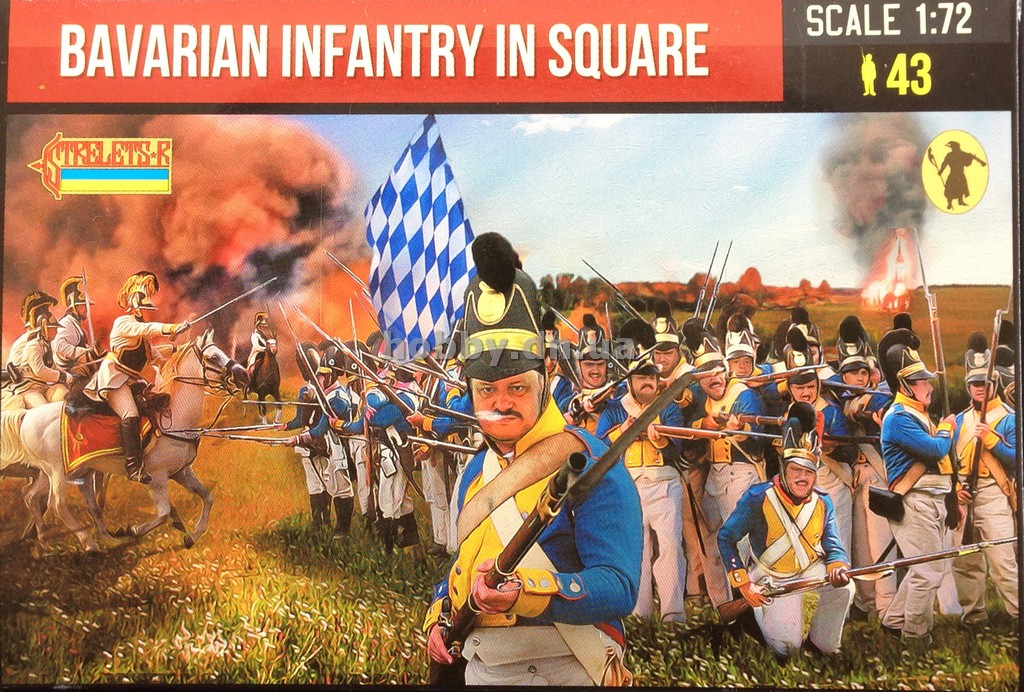 Strelets 274 1:72 Bavarian Infantry in Square