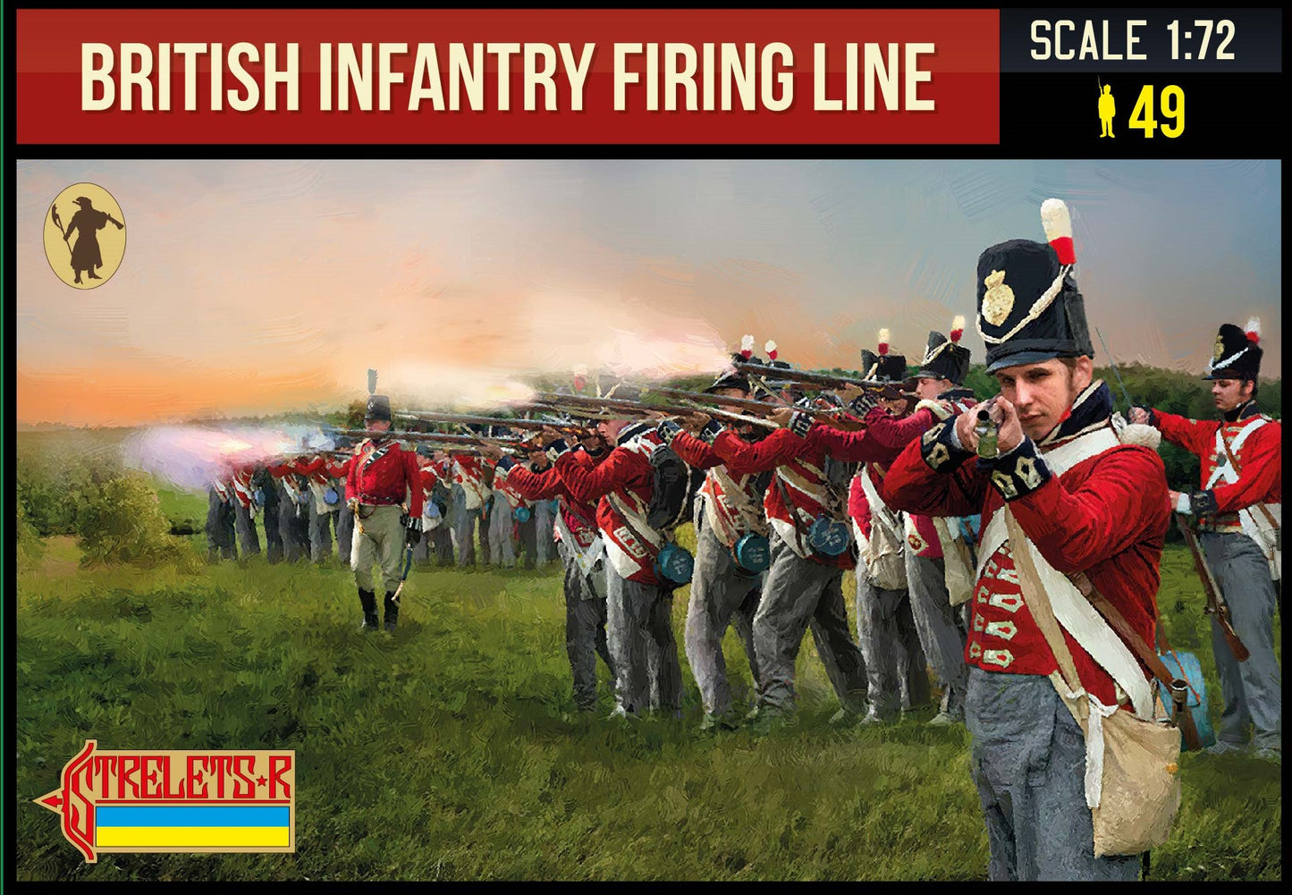 Strelets 278 1:72 British Infantry Firing Line Napoleonic