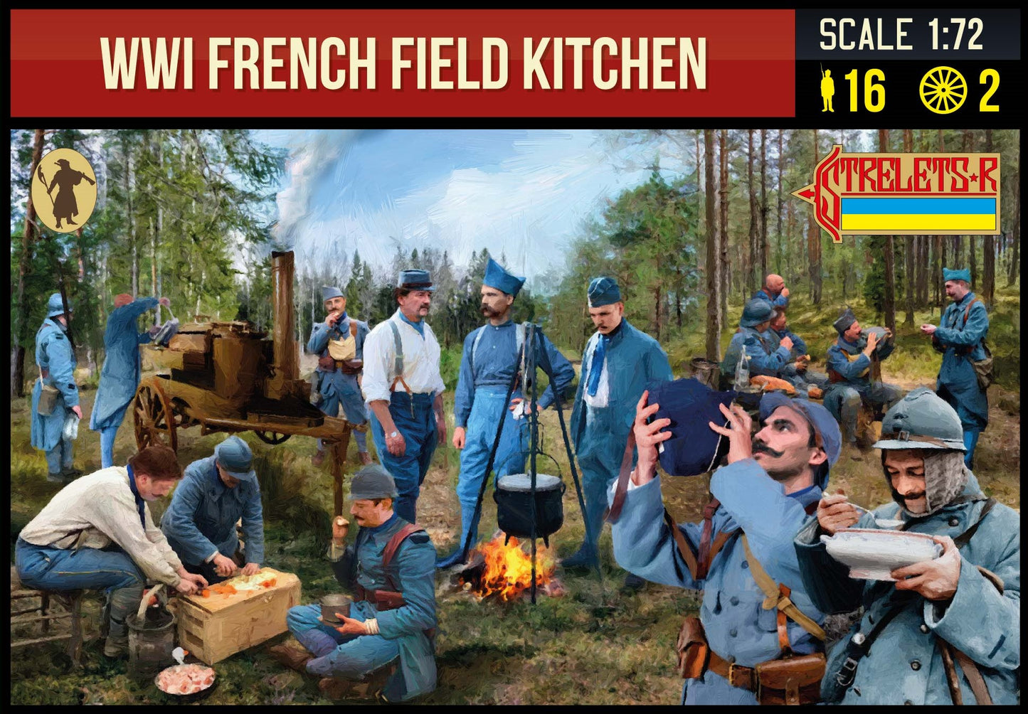 Strelets 292 1:72 WWI French Field Kitchen