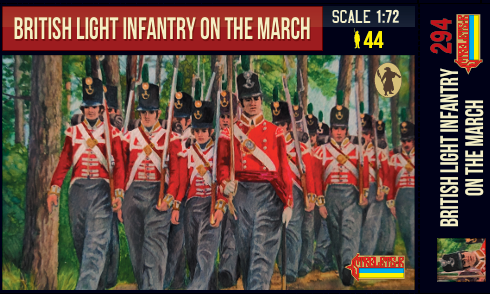 Strelets STR29472 1:72 British Light Infantry on the March Napoleonic Era