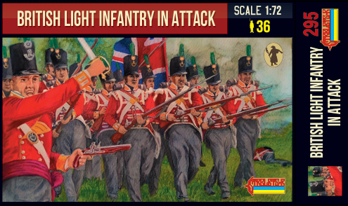 Strelets STR29572 1:72 British Light Infantry in Attack Napoleonic Era