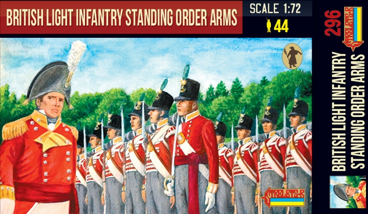 Strelets 296 1:72 British Light Infantry Standing Order Arms	Napoleonic