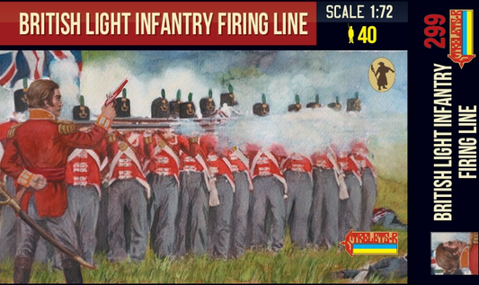 Strelets 299 1:72 British Light Infantry Shooting Line	Napoleonic
