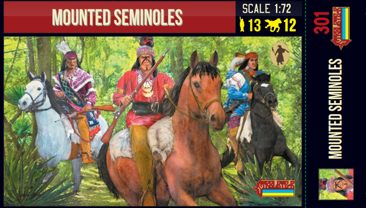 Strelets 301 1:72 Mounted Seminoles	US Wild West