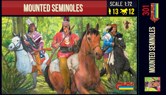 Strelets 301 1:72 Mounted Seminoles	US Wild West