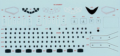 26 Decals STS44121 1:144 Douglas DC-8-63CF World Airways