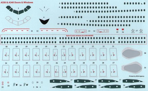 26 Decals STS44161 1:144 Airbus A330-300/A340-300 Virgin Atlantic '2010'