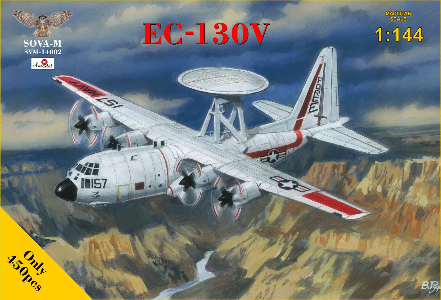 Sova-M 14002 1:144 Lockheed EV-130V Hercules (AWACS Version)