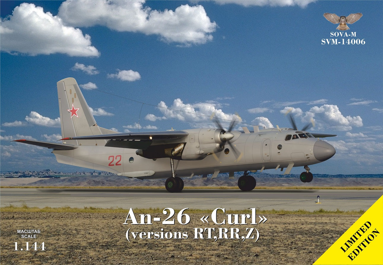 Sova-M SVM-14006 1:144 Antonov An-26RT/An-26RR/An-26Z