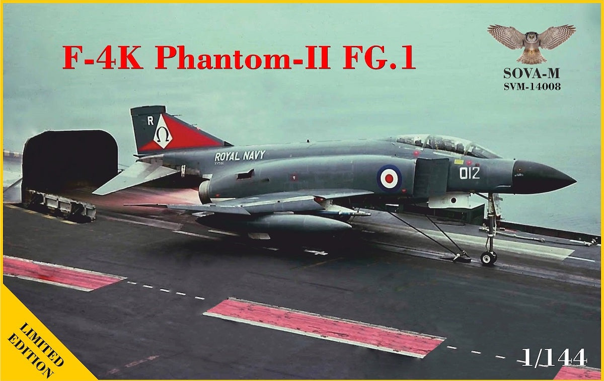 Sova-M SVM-14008 1:144 McDonnell-Douglas F-4K Phantom II FG.1 (Royal NAVY)