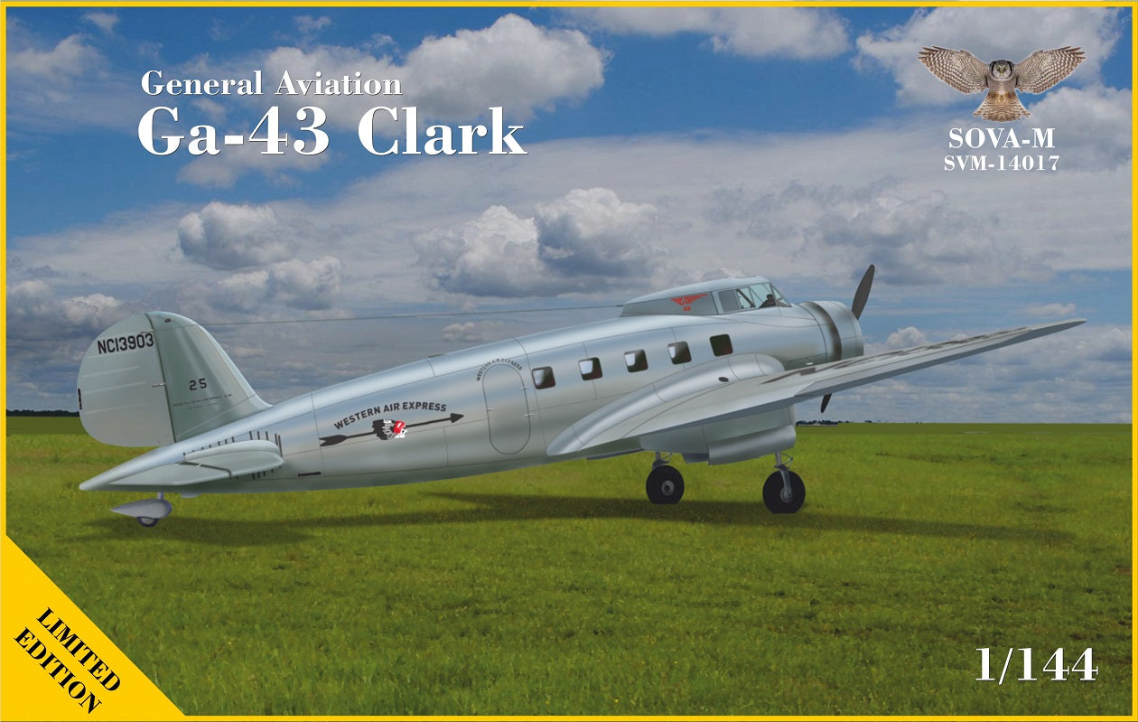 Sova-M SVM-14017 1:144 General Aviation Ga-43 Clark (Western Air Express)