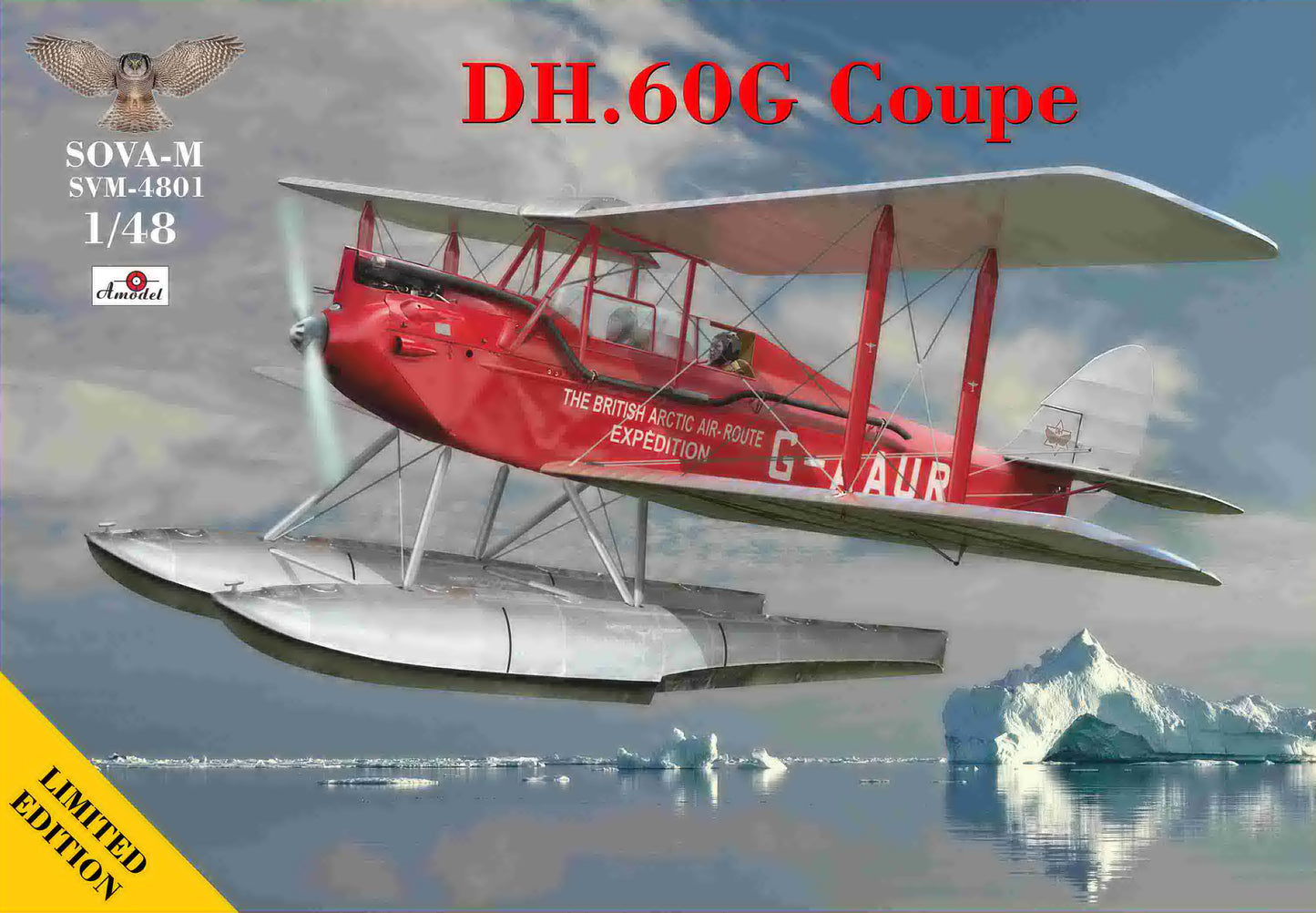 Sova-M 48001 1:48 de Havilland DH.60G Coupe Seaplane (Polar British Expedition)