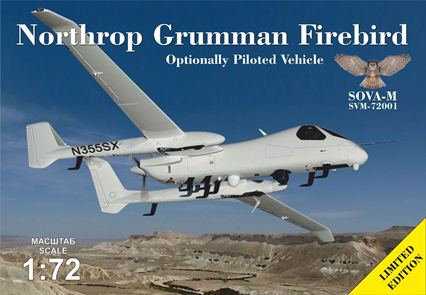 Sova-M 72001 1:72 Northrop Grumman Firebird Optionally Piloted Vehicle