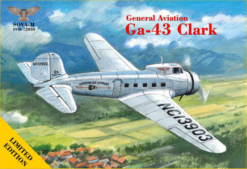 Sova-M 72030 1:72 General-Aviation Ga-43 Clark Western Air Express