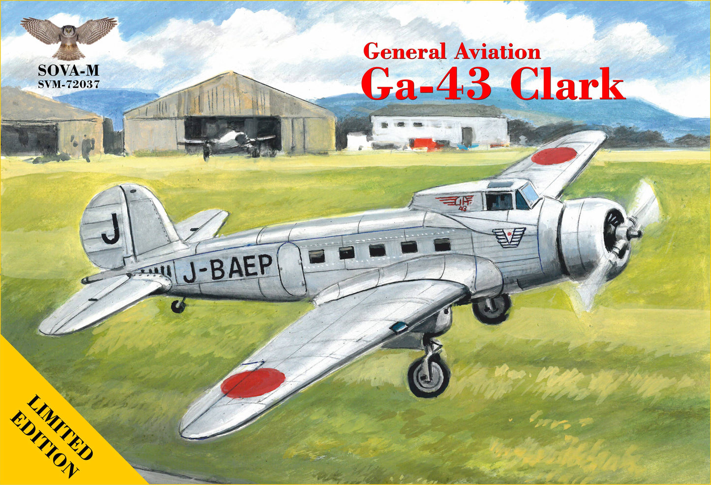 Sova-M 72037 1:72 General-Aviation GA-43 'Clark' Airliner (Japanese Livery)