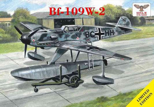 Sova-M 72039 1:72 Messerschmitt Bf-109W-2 Float Plane + Beaching Trolley