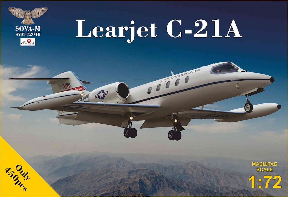 Sova-M 72048 1:72 Learjet C-21A Jet Utility Aircraft