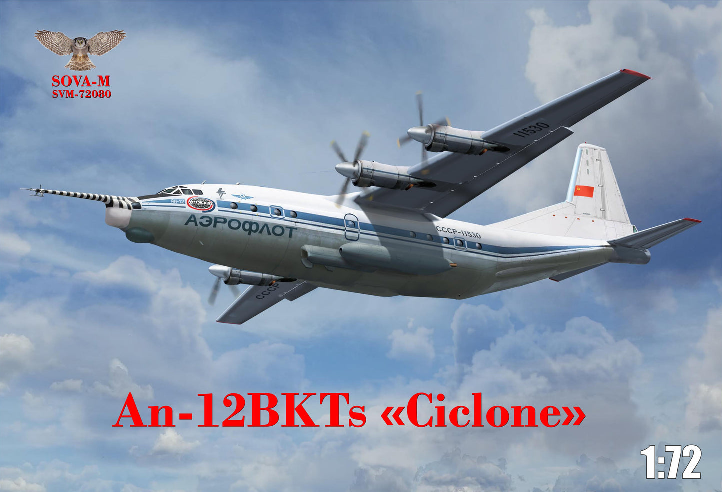 Sova-M SVM-72080 1:72 Antonov An-12 BKTs 'Cyclone' research airplane