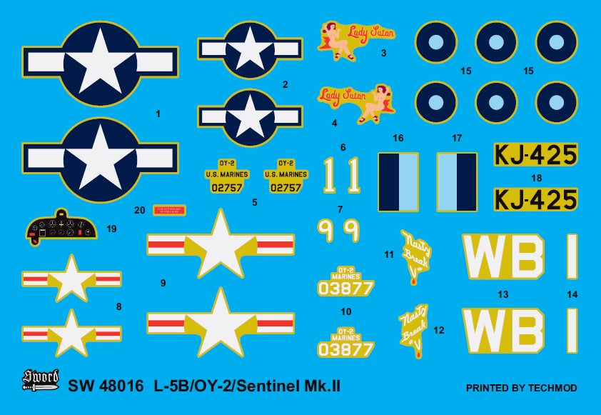 Sword 48016 1:48 L-5B/OY-2/Sentinel Mk.II