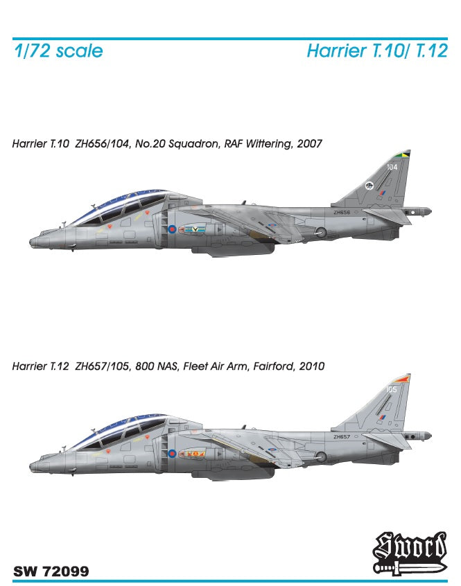 Sword 72099 1:72 BAe Harrier T.10/12