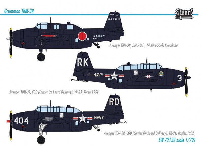 Sword 72132 1:72 Grumman TBM-3R Avenger